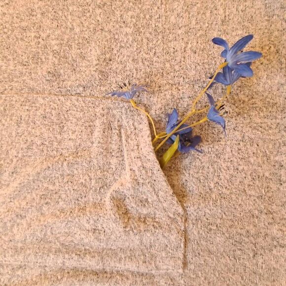 Lou & Grey Soft Gray Pull-Over Hoodie Sweatshirt Sweater XS - Picture 4 of 12